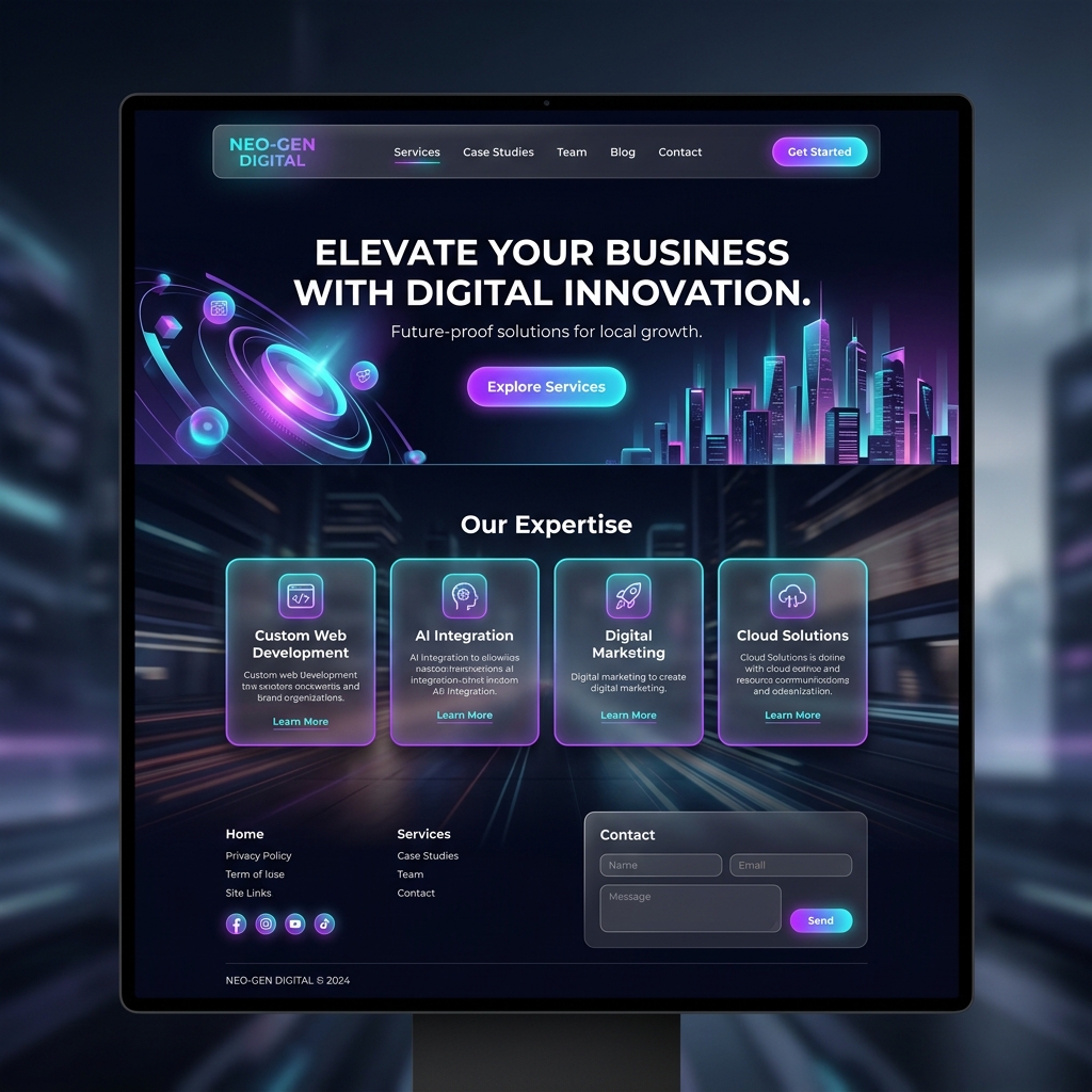 Mockup Site Vitrine